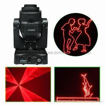 1.5W Red Moving Head Animation Laser, DMX PC Control Cheap Disco Light Equipment